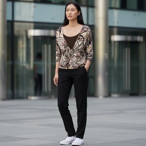 Stylish Women's Multicolor Abstract Top